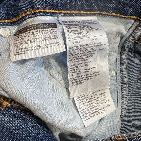 LEVIS - 505 M Sz 36/30 Regular Fit Straight-Leg Jeans/Medium Wash EUC - Picture 13 of 16